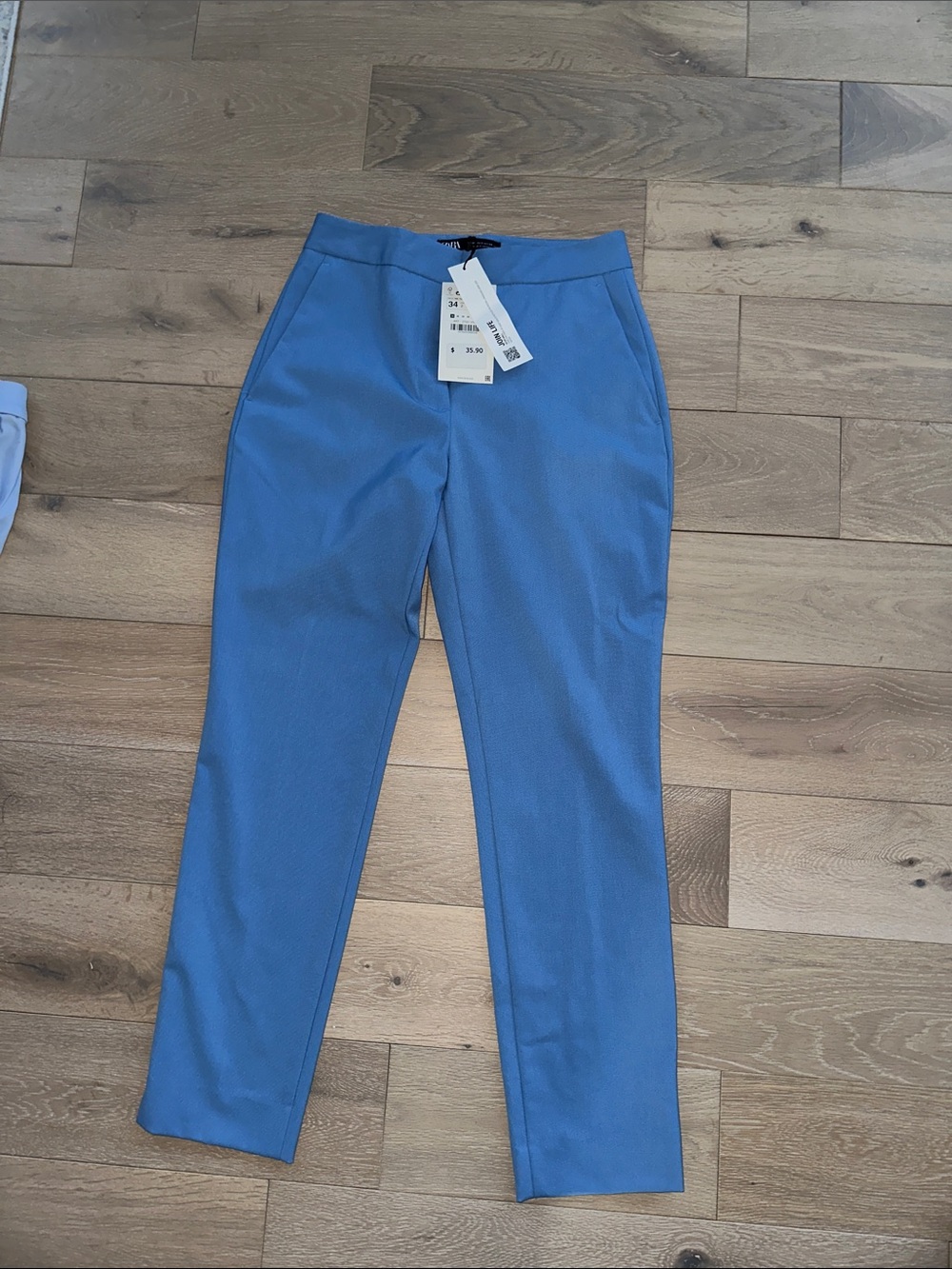 Zara Slim Fit Blue Women's Trousers size 2